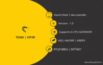 Xiaomi Note 7 — original ViP3R device artwork