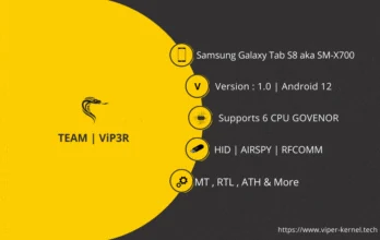 Samsung Galaxy Tab S8 — original ViP3R device artwork